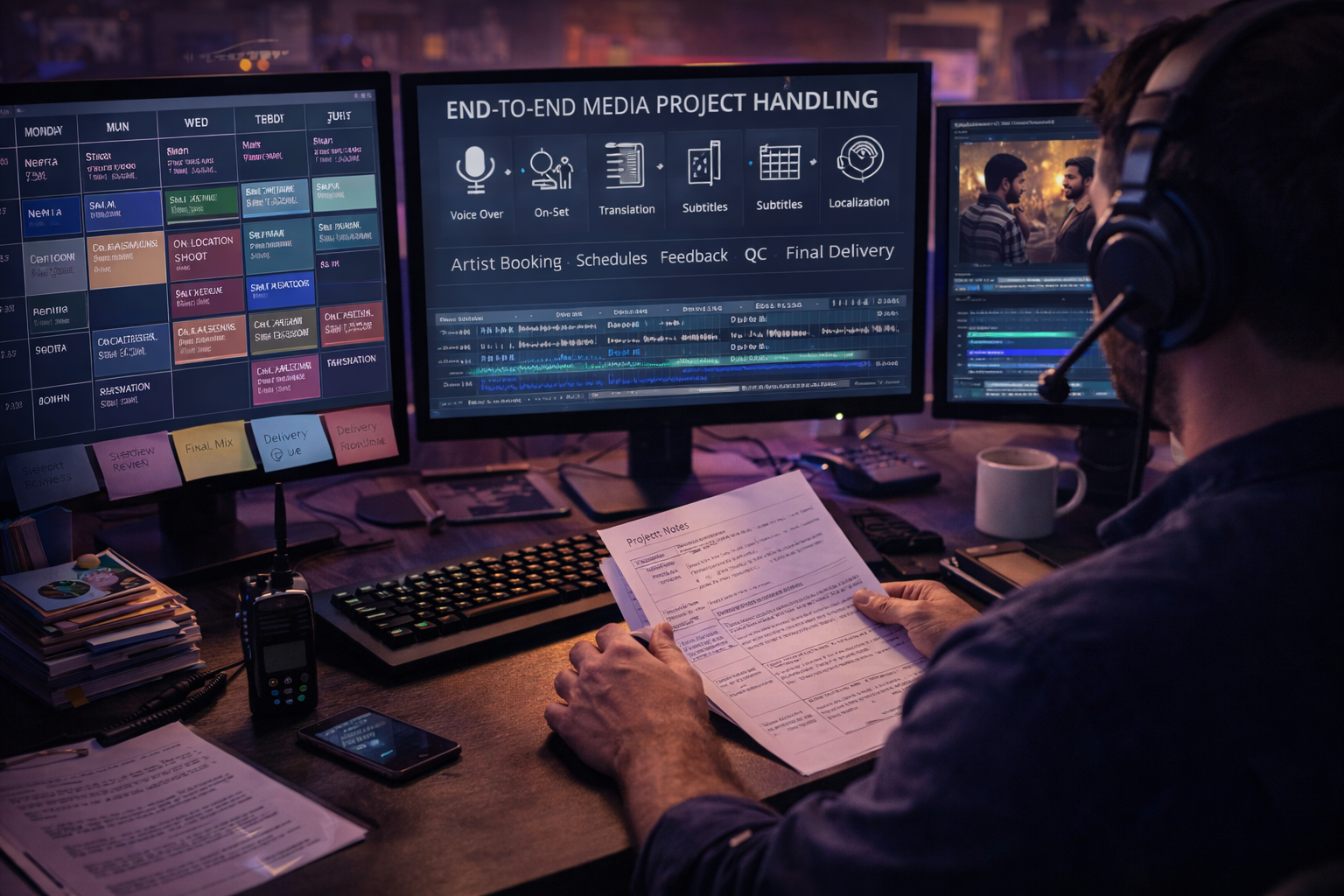 End-to-End Media Project Handling